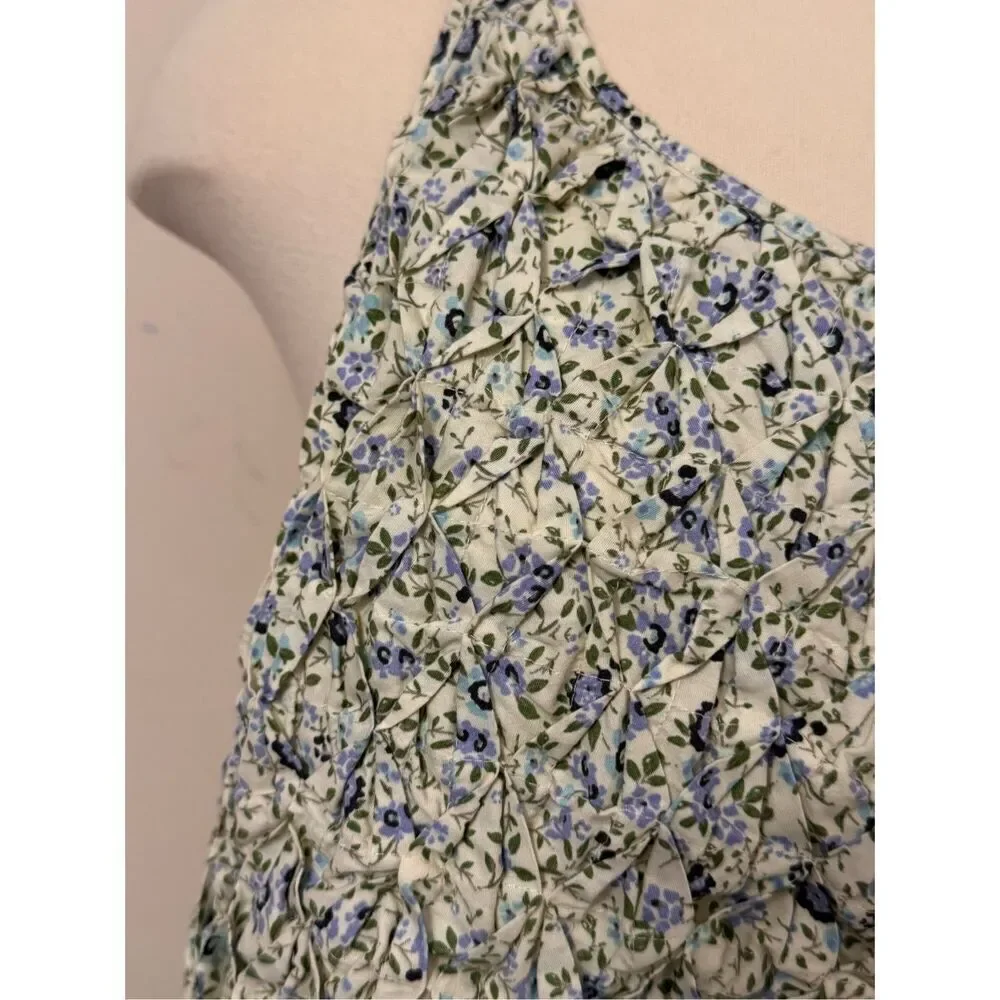 Free People Women's Petunia Cotton Short All Mini Dress Tea Combo L NEW